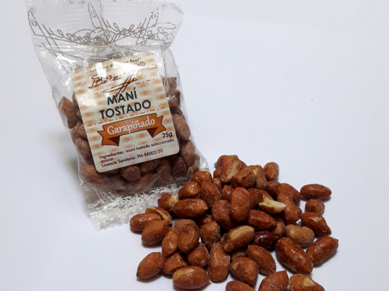 Maní garapiñado natural (como parte de rentas)